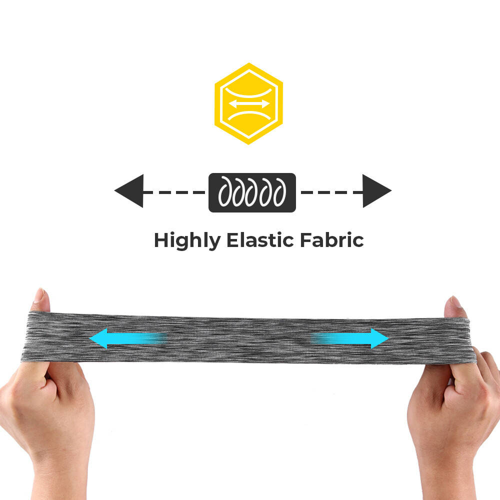 Moisture Wicking Sweatband Sports Headband Fitness Yoga Hairband Gym Head Band