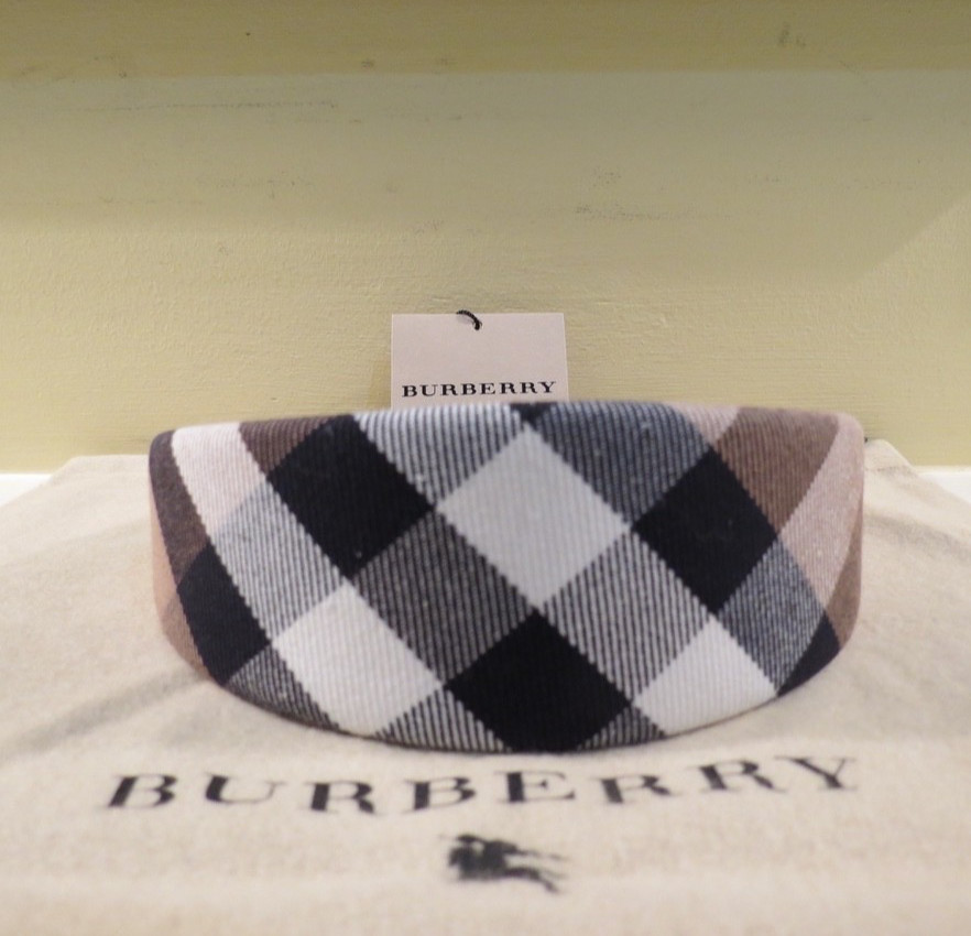 NWT WOMEN’S AUTH BURBERRY CLASSIC NOVA CHECK HEADBAND HAIR BAND WITH DUST BAG