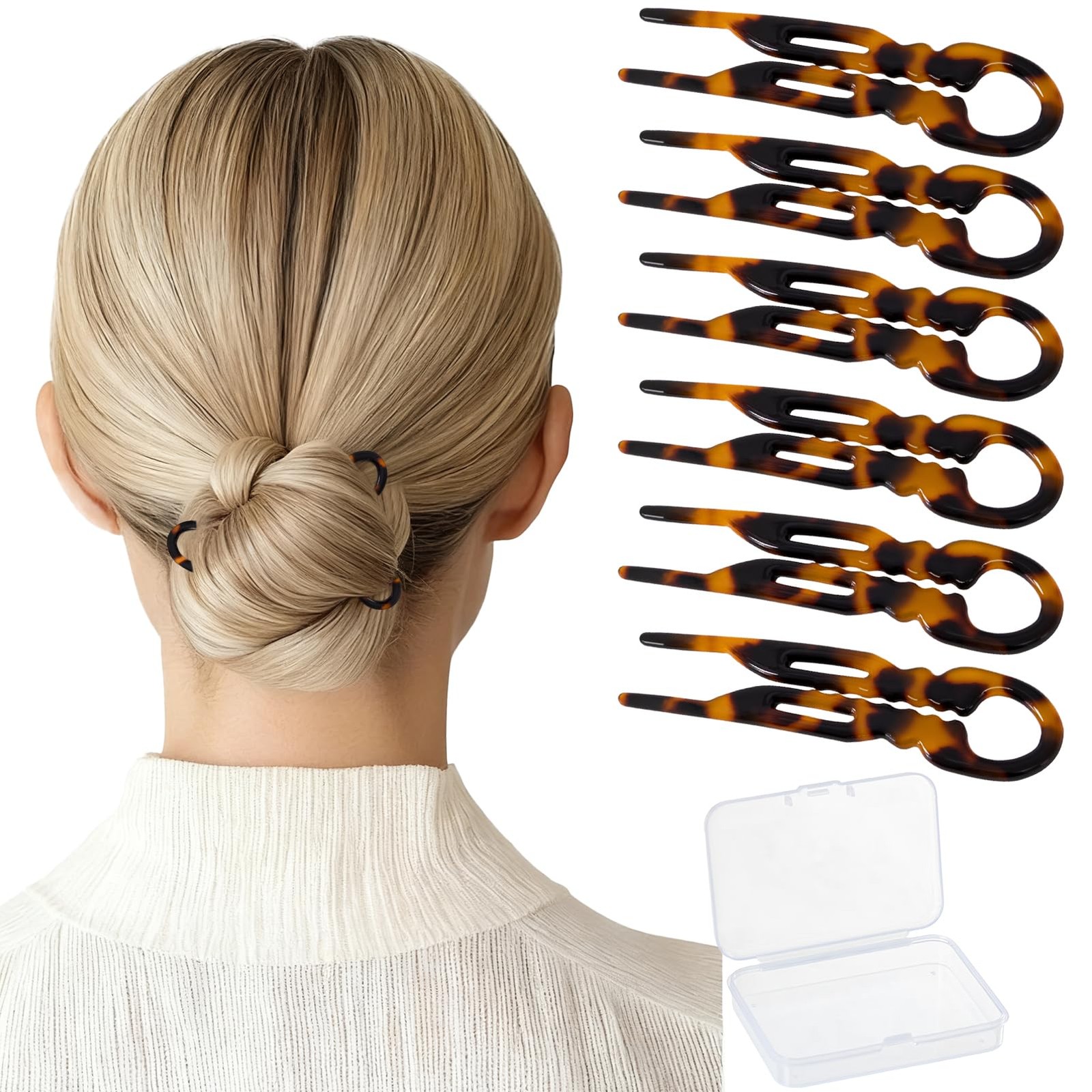6 PCS 2.83 in Small French Hair Pins for , Prestige Hair Pins for All Hair, C…