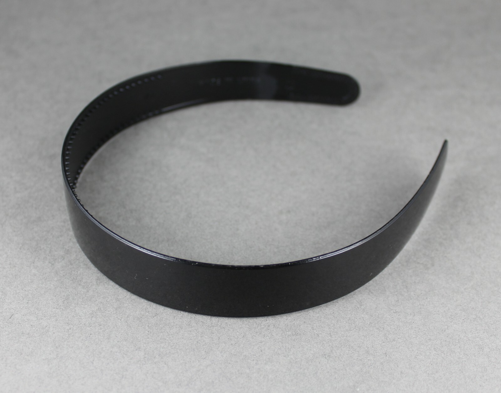 Brown Black set 2 plastic 1″ wide headband hair band grip teeth brown tortoise