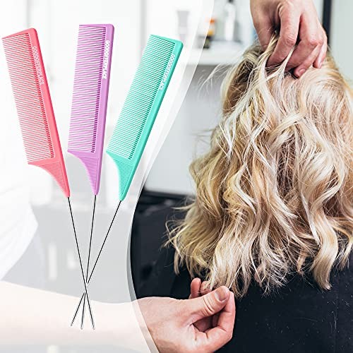 3 Pintail comb Parting combs Teasing Combs Hair Combs for women 3 Mix Combs