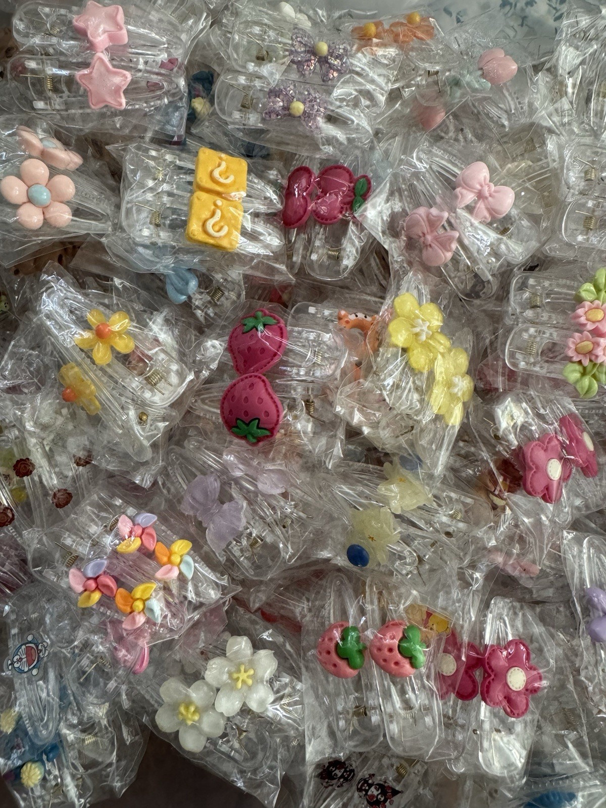 30 Bags(30 Pairs) Random Kawaii Various styles Hair Clips