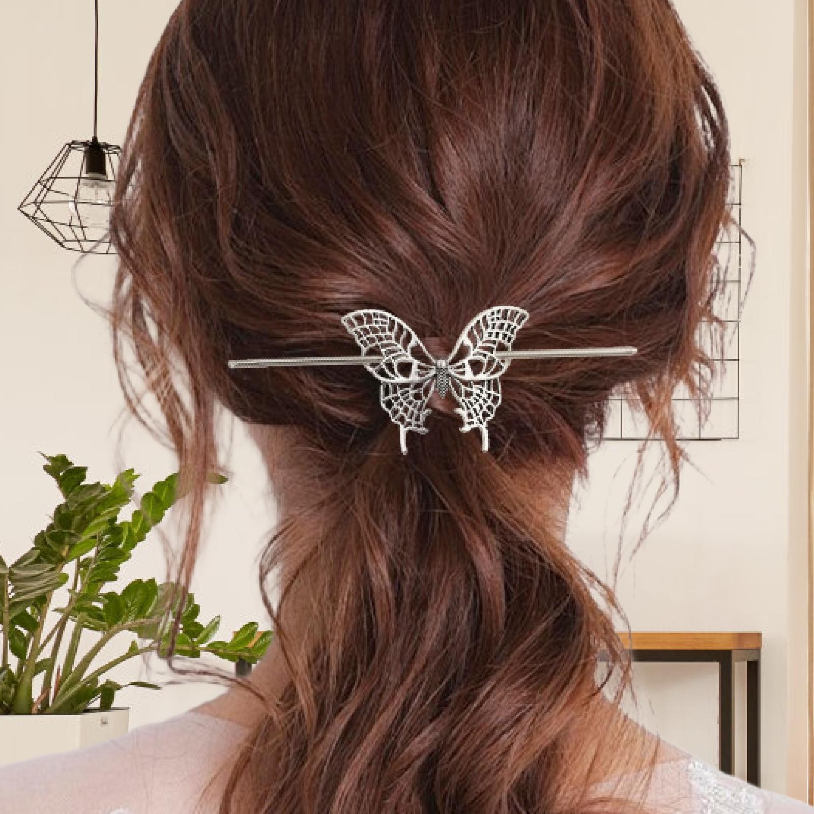 Hollow Butterfly Hairpin Fine Craftsmanship Chinese Medieval Gothic Barrette