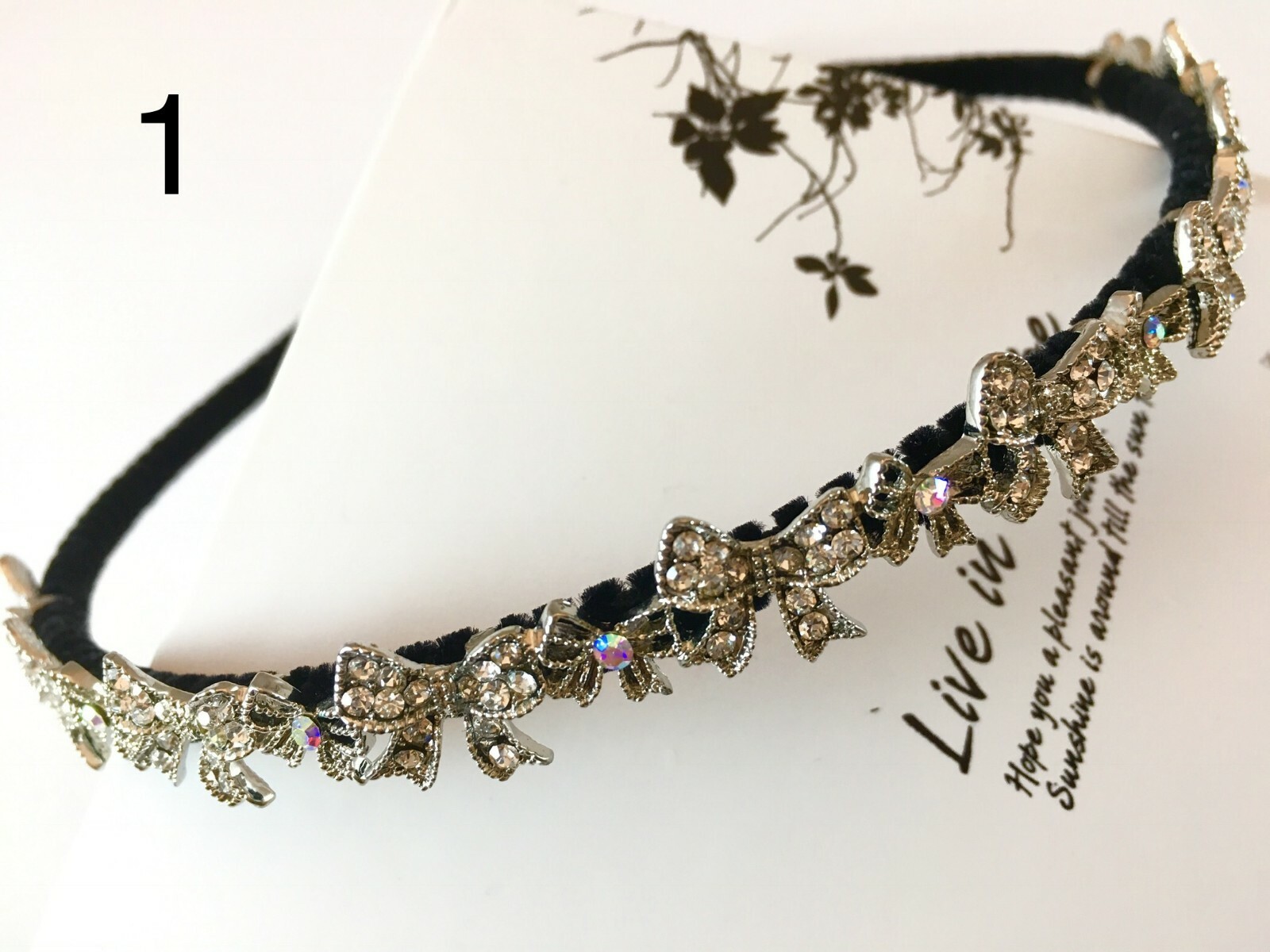Classic Skinny Black Headbands w/ Multi-Unique Designs(7 Options) Wedding/Casual
