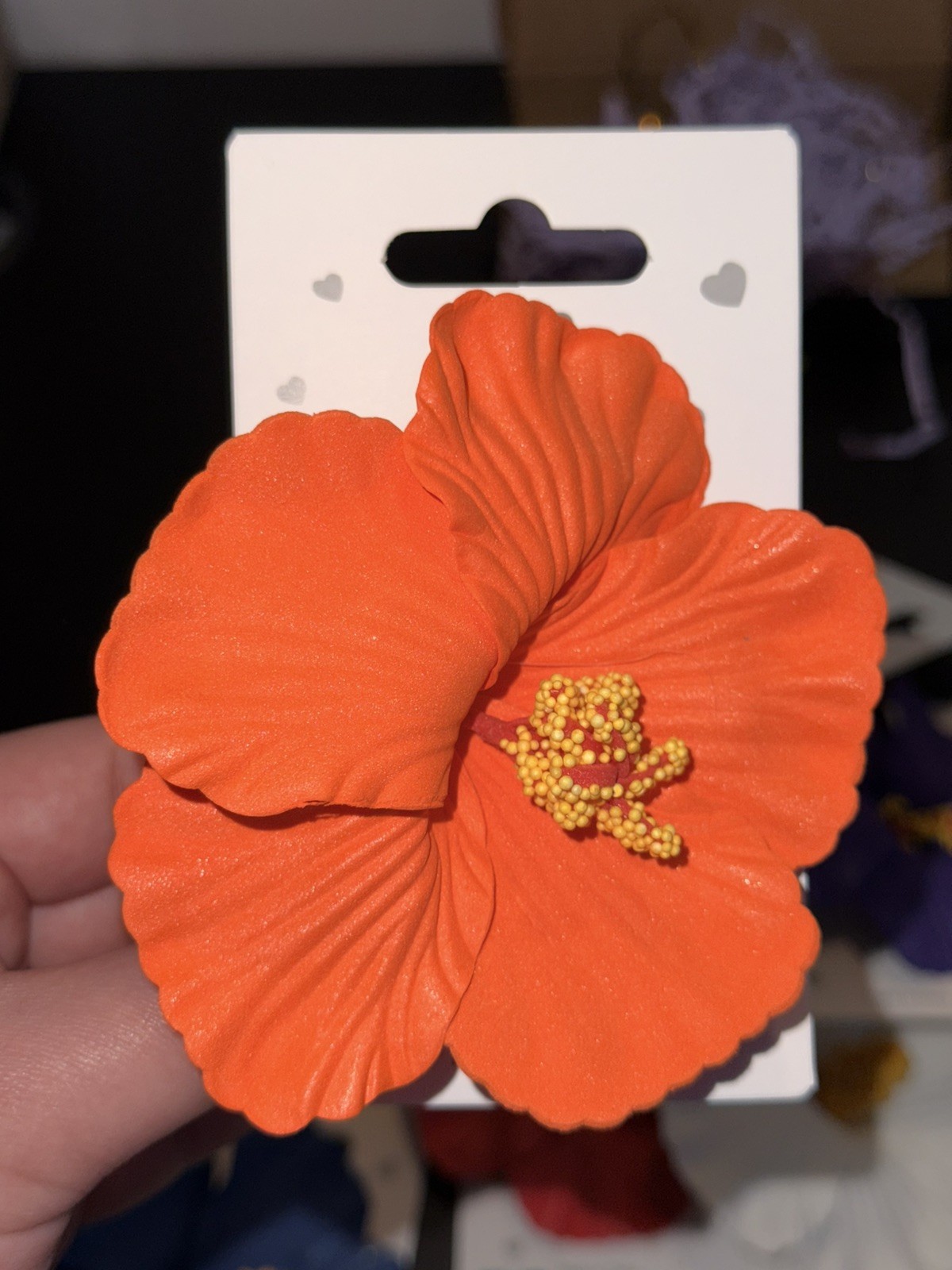 6 PCS 4 Inch Hawaiian Hibiscus Flower Hair Clips Artificial Accessories