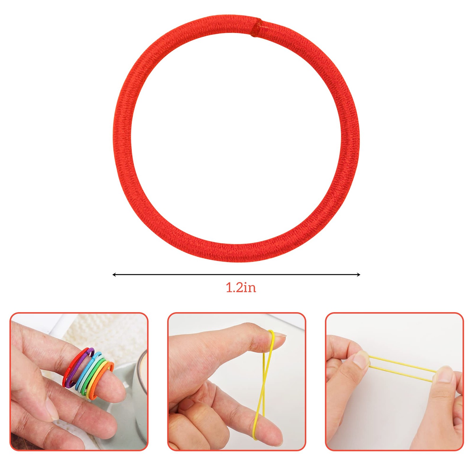 300PCS Toddler Hair Ties,Durable Rubber Elastics Tie,Small Ponytail Holders E…