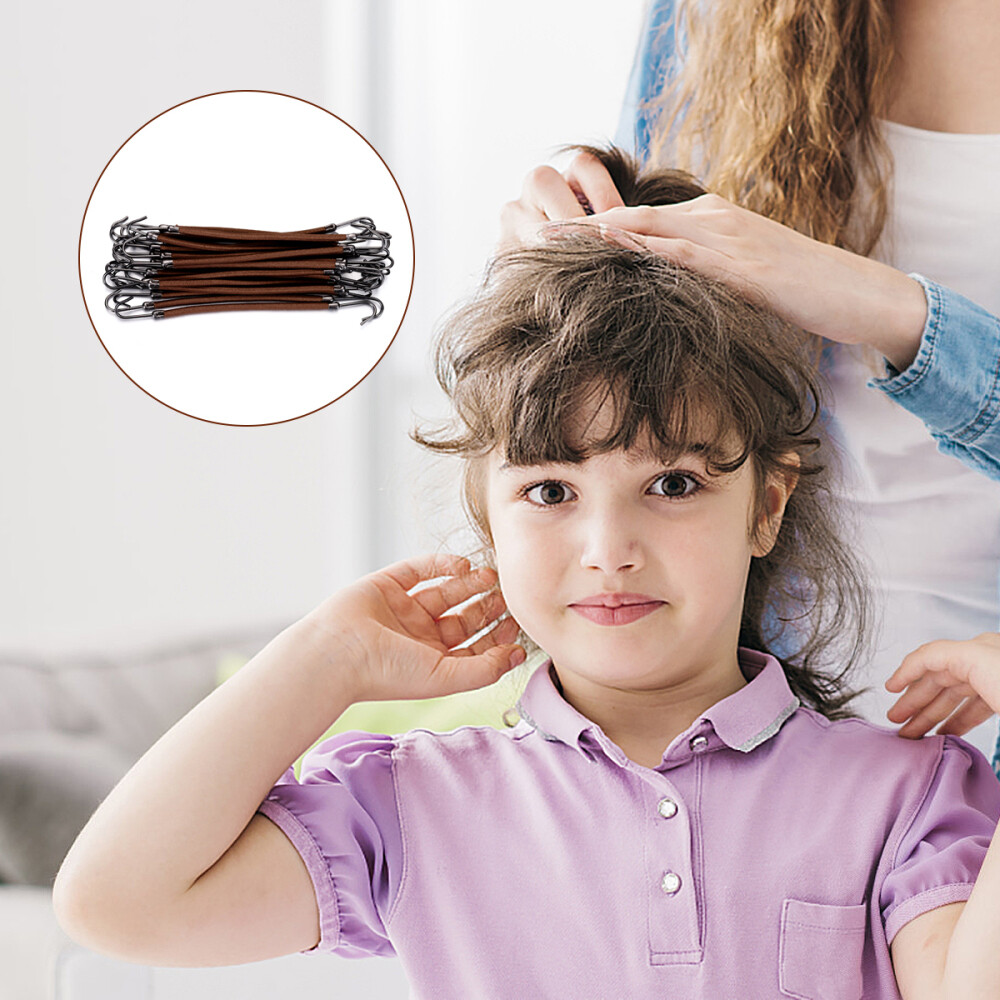 20Pcs hair hook ponytail holder ponytail holder clip hair ties for women Rubber