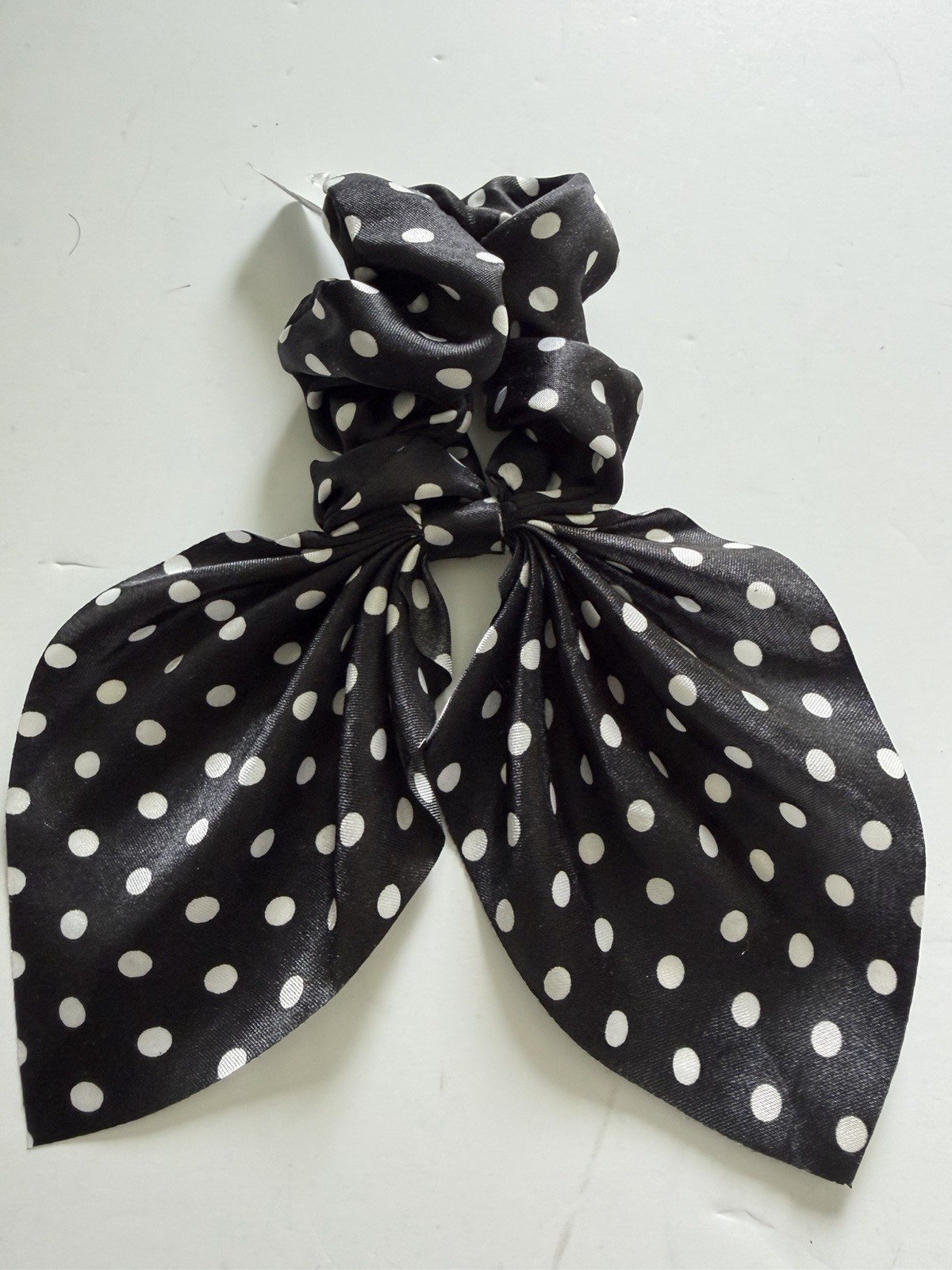 New Urban Outfitters 2 Bow Scrunchies Polka Dots Black White & Leopard Brown UO