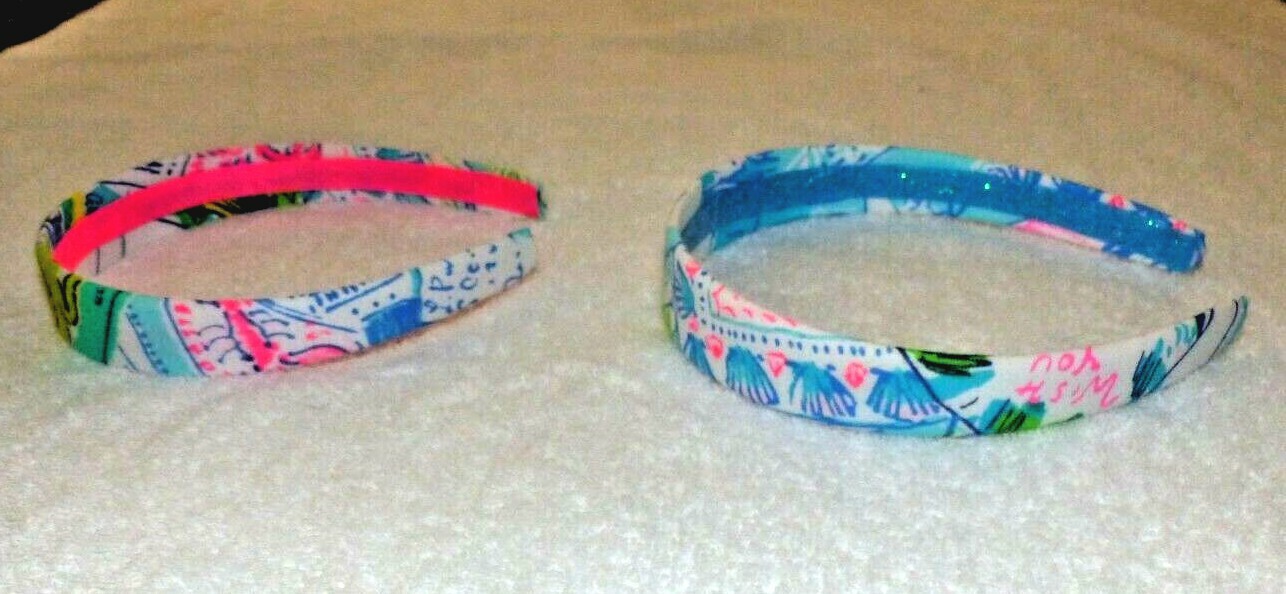 Lilly Pulitzer 1″ Wide Fabric Handmade Headband WISH YOU WERE HERE Brand New!