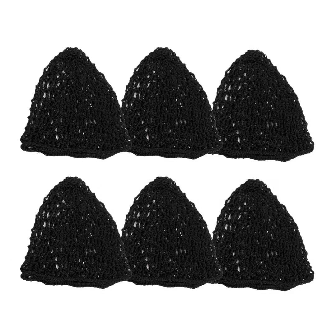 Women’s Mesh Hair Snood Hat – 6 Pieces Soft Rayon Fashion Headbands, Crochete…