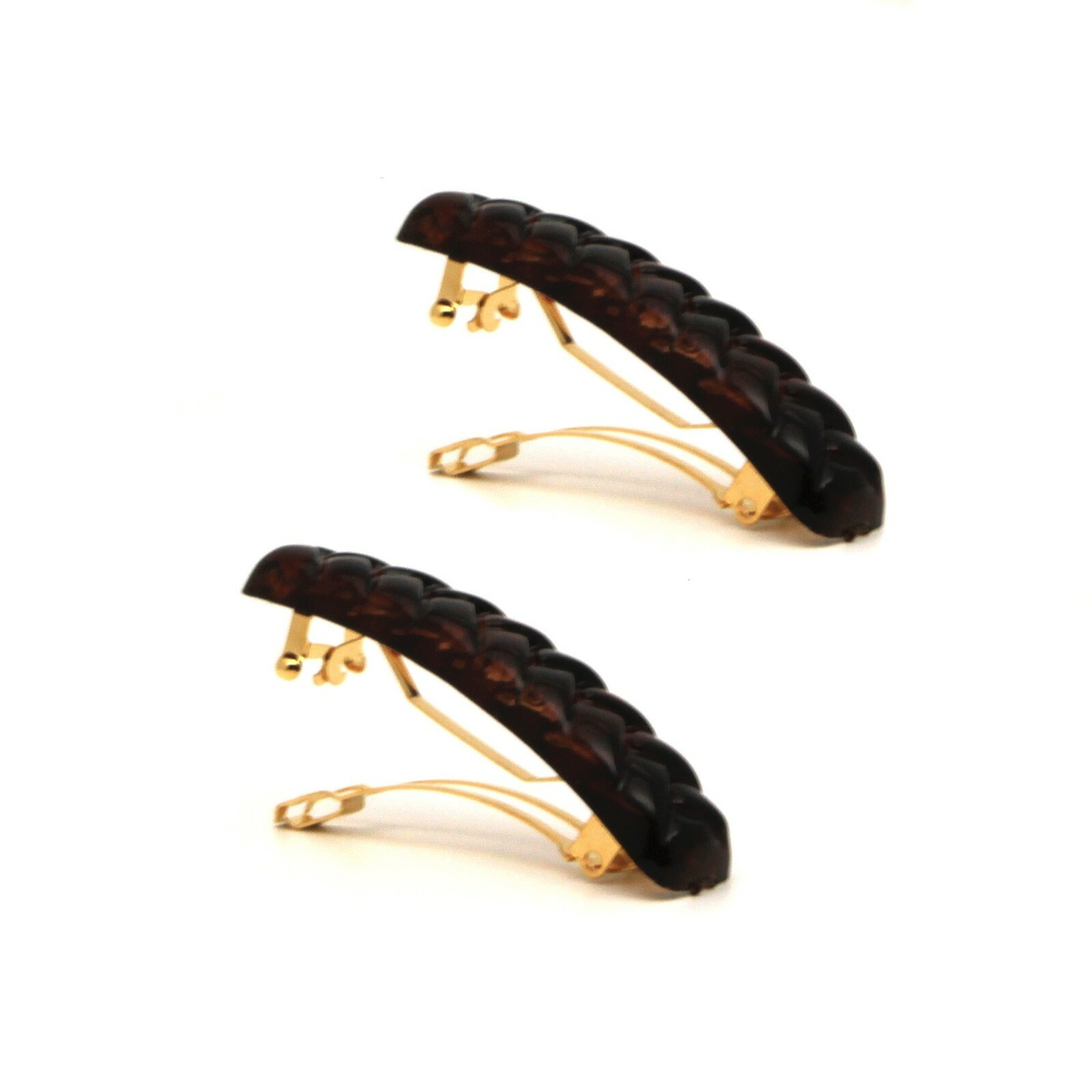 Set Of 2 French Hair Barrette Compact, Sleek & Durable Hair Accessories M93B