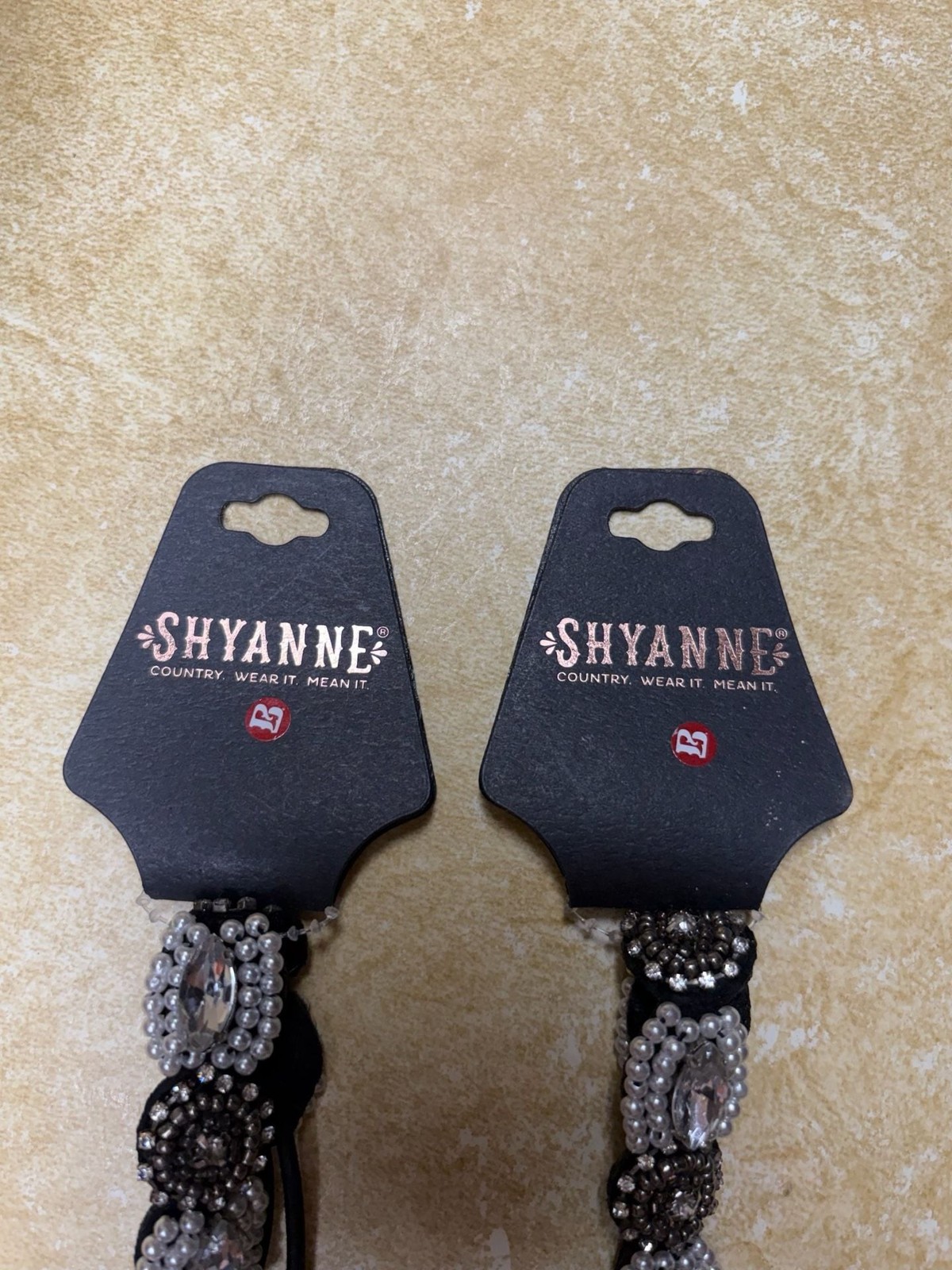 Shyanne Beaded Rhinestone Head Jewelry Straps