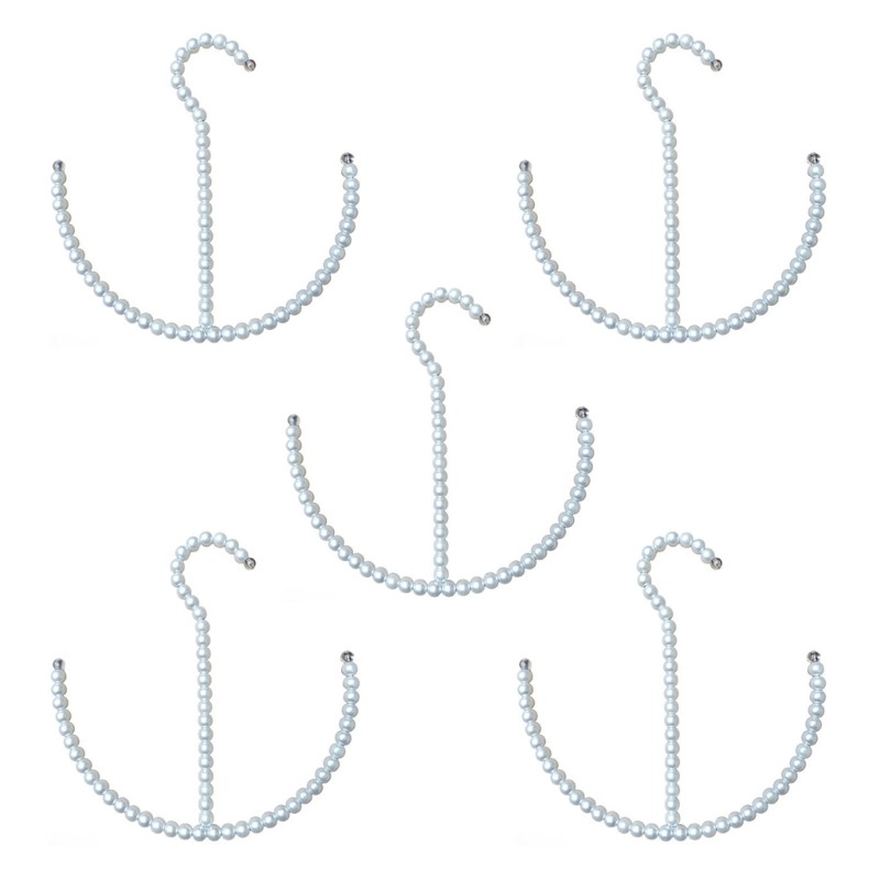 Pack of 5 Fashionable Pearls Themed Hook for Stylish Home Decors Upgrades