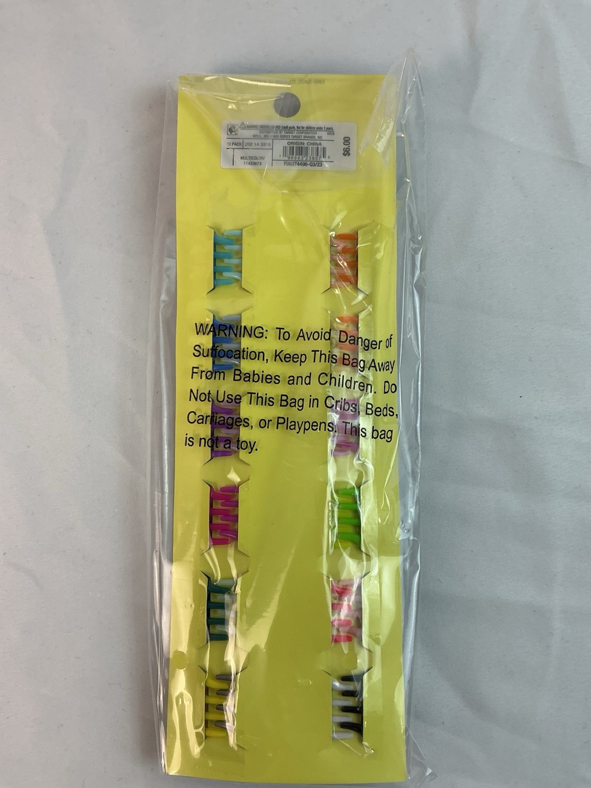 Art Class Six Pack Hair Clips Multicolor Butterflies