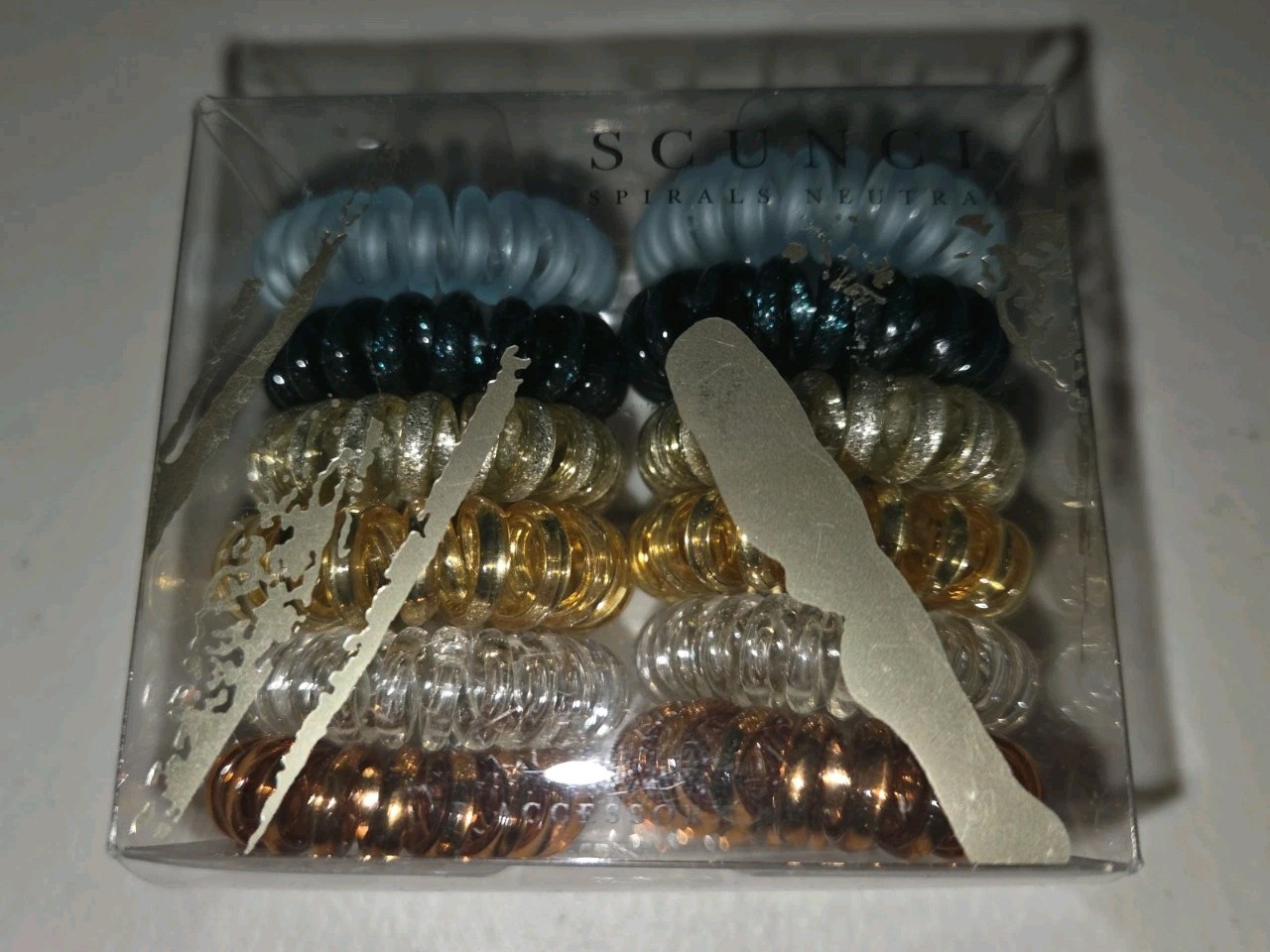 Scunci Small Spirals 6-Colors Multi 24 Total 2 Boxes Of 12 HAIR Twist Ties NEW