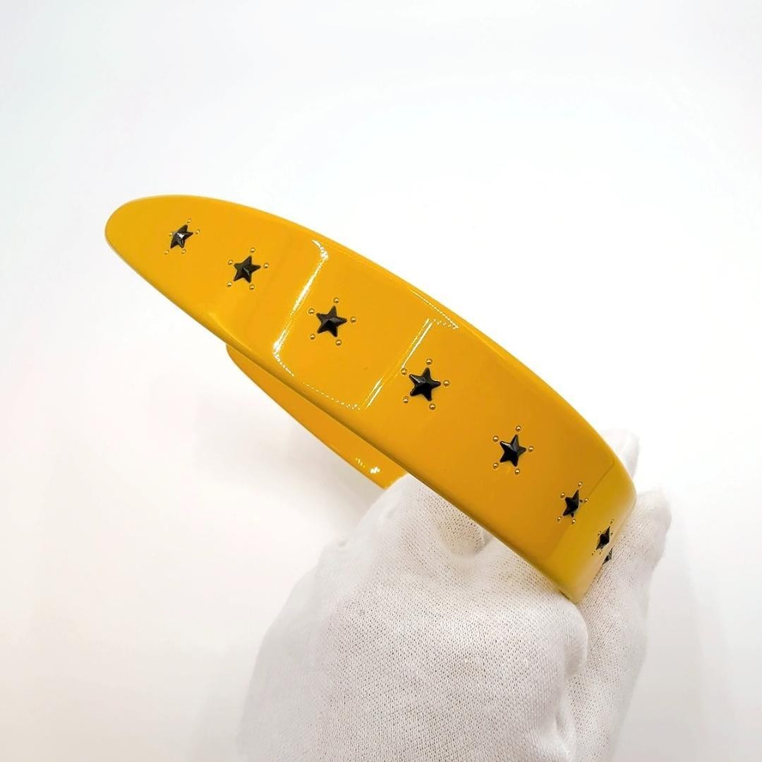 Gucci x adidas Yellow Headband Hair Accessory Made in Italy 702950