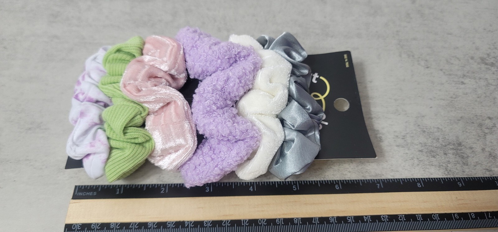 6 Art Class Hair Scrunchies Assorted Colors Multicolor Style Scunchie Ponytail