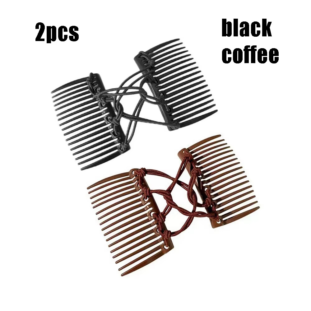 Vintage Creative Magic Hair Comb Elastic Rope Disc Hair Clip for Women Headwear