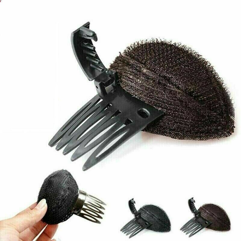 1x Random Color Puff Hair Head Cushion Bump it Up Invisible Volume Hair Base