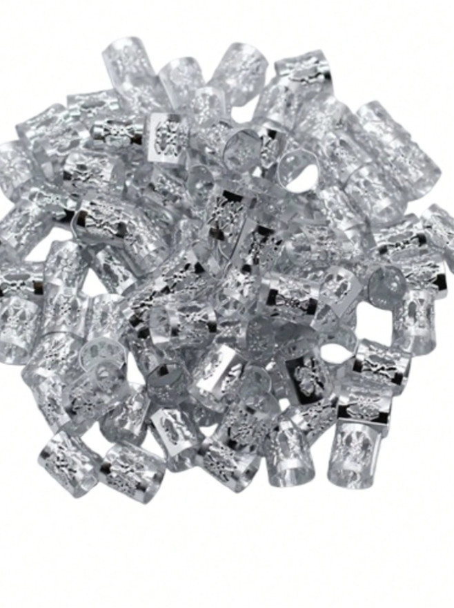 200Pcs Hair Jewelry Braid Rings Cuff Pendants Dreadlocks Beads Accessories Decor