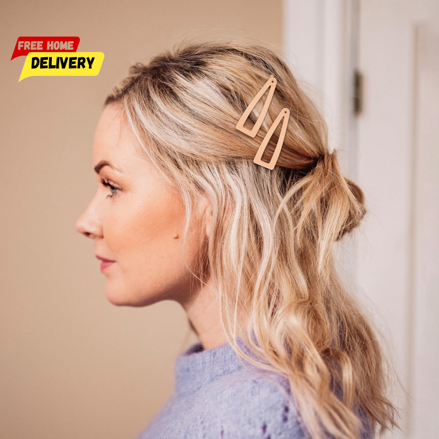 10 Pcs Double Grip Hair Clips, Metal Snap Hair Clips Hair Barrettes for Women H