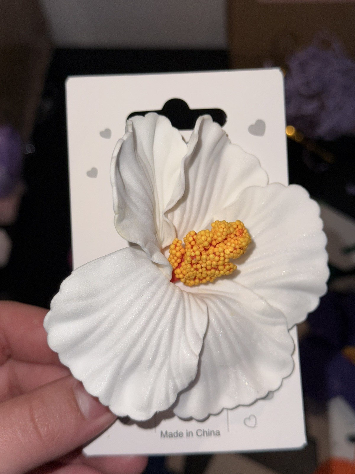 6 PCS 4 Inch Hawaiian Hibiscus Flower Hair Clips Artificial Accessories