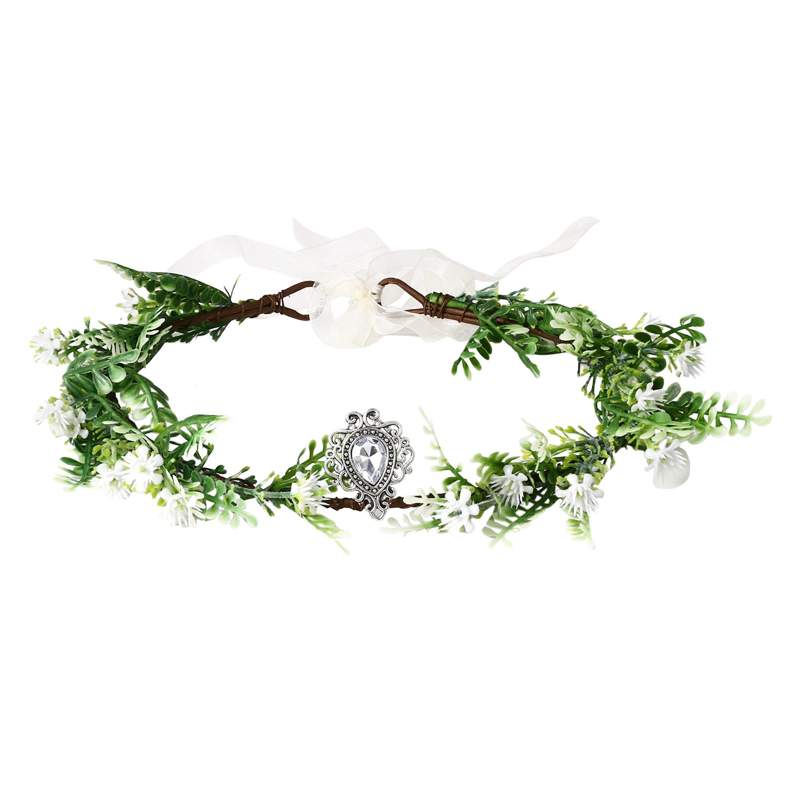 Women’s Fairy Woodland Flower Headpiece Crown Costume Accessories Adjustable