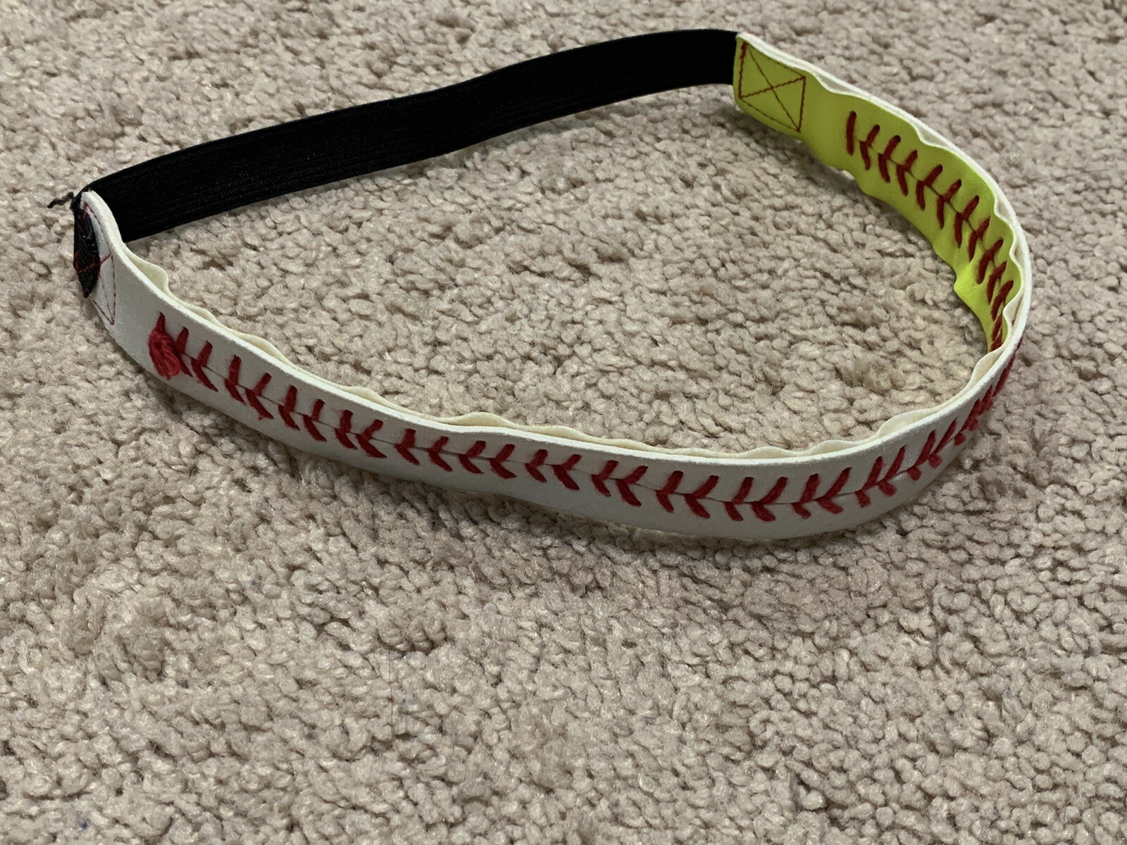 Softball Accessory Set of 2 Hair Band & Keychain New Without Tags