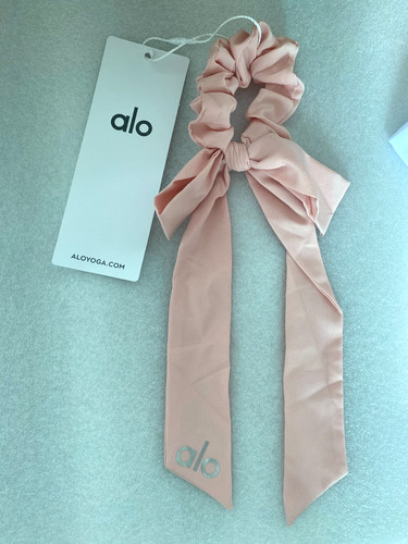 New Yoga Bow Hair Tie Scrunchie Love Knot Ballet Pink/Rose Red OS