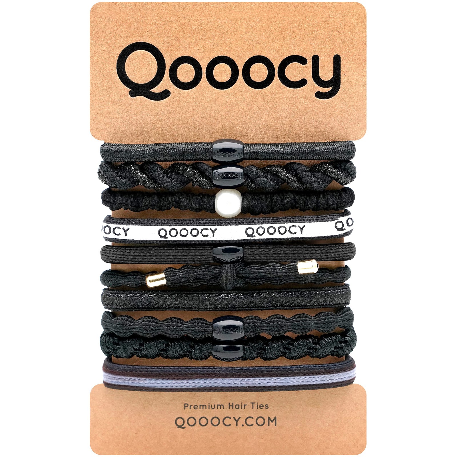 Variety Pony 10 Pack Hair Bracelets for Women – Elastic Hair Ties and Bands f…