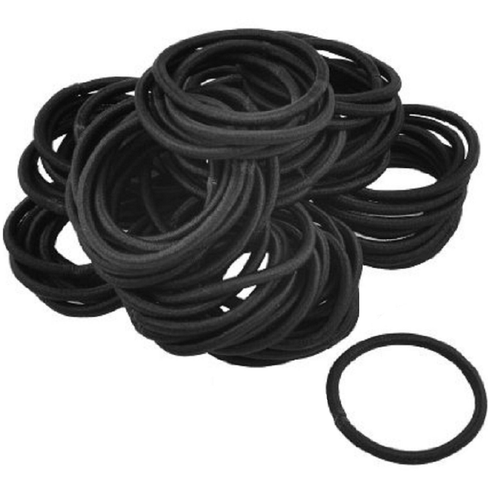 100 Thick Hair Ties Elastics Ponytail Holders Elastic Bands Bulk Lot Wholesale