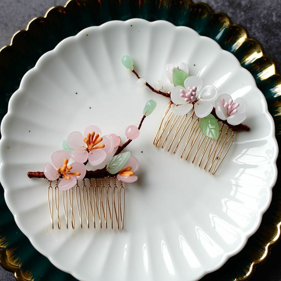 Chinese Retro Hair Comb Girl Ancient Ornament Headdress Hanfu Cheongsam Jewelry