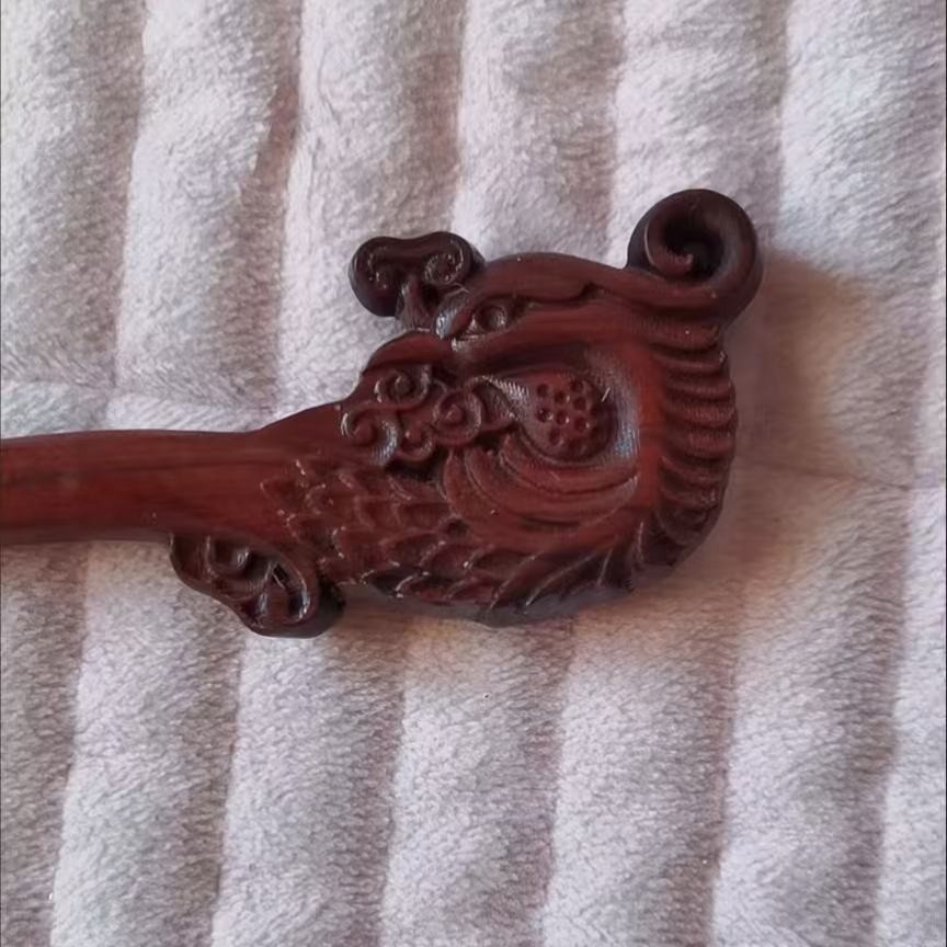 New Rosewood Phoenix Hair Stick Chinese Hanfu Hairpin For Women