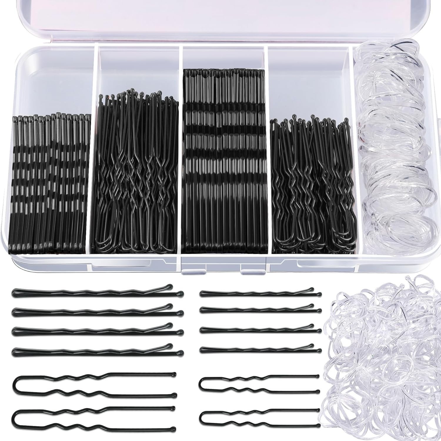 300Pcs Hair Pins Bobby Pins Black, 100 Black Bobby Pins 2 2.75100 Hair Pins fo
