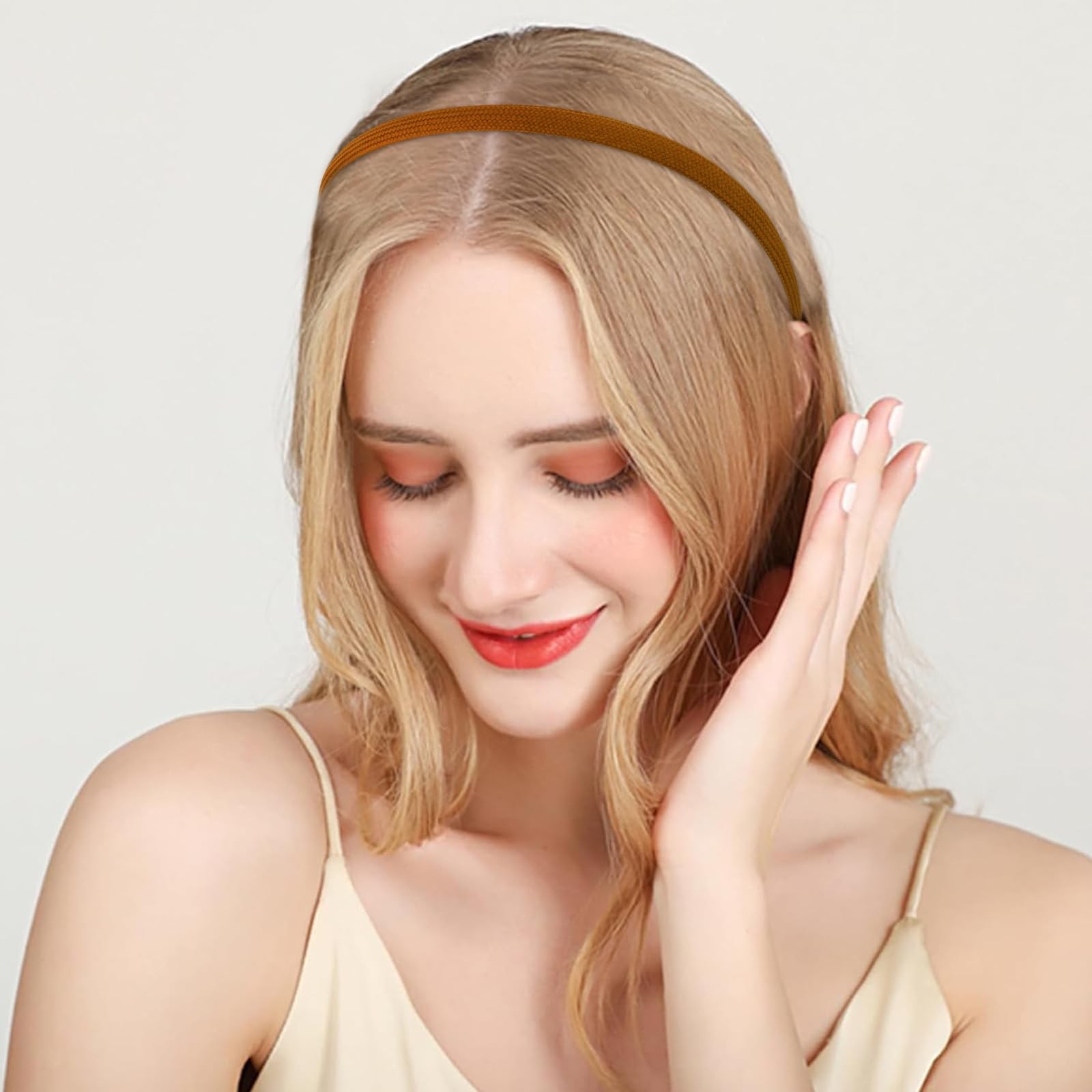 Vovii 6Pcs Thin Headbands For Women Girls No Headache Pressure Neutral