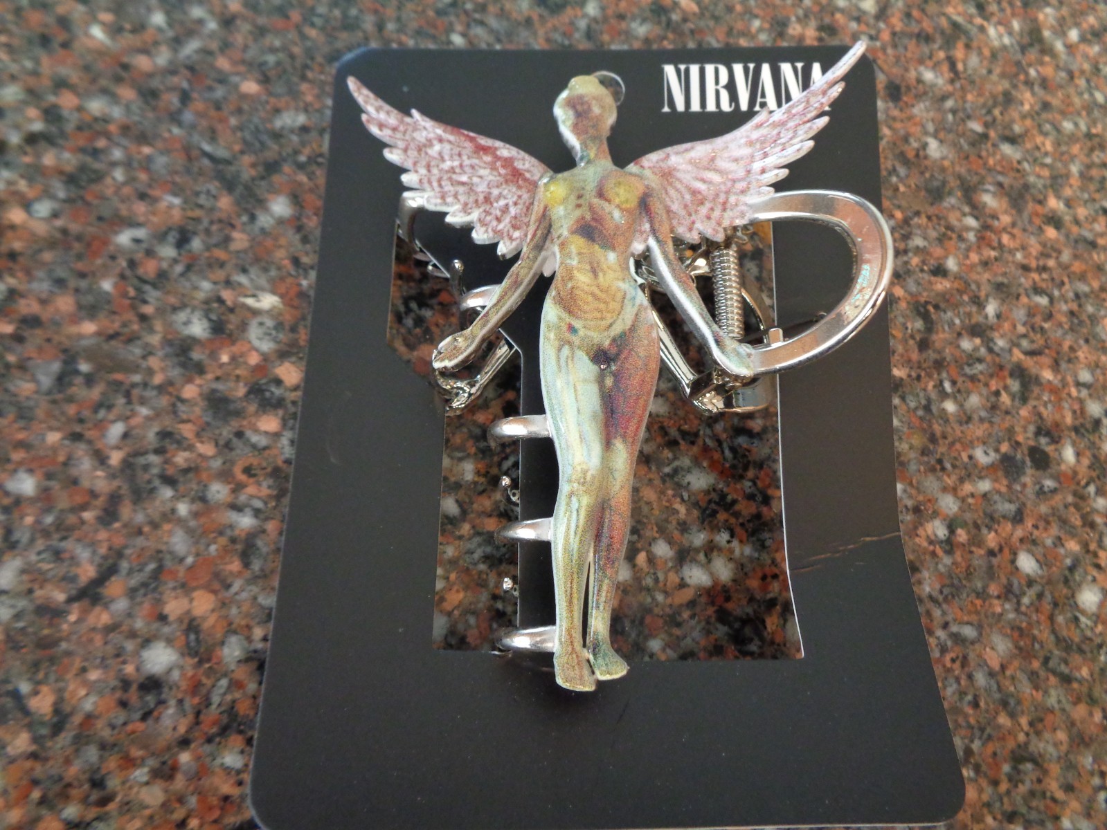 Nirvana In Utero Angel Claw Hair Clip Metal Accessory Cobain Brand New