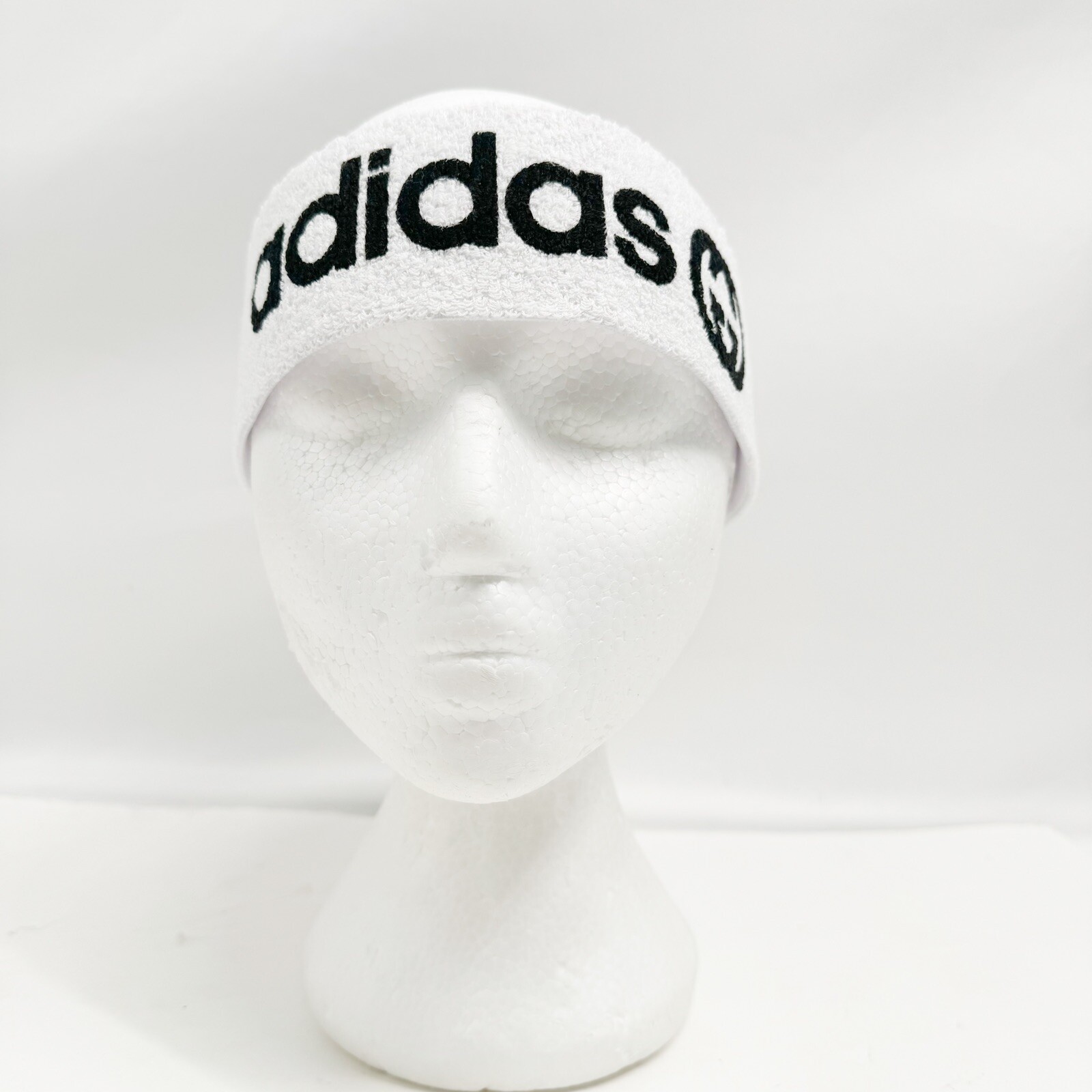 GUCCI X Adidas Sporty White / Black Printed Headband Size Small