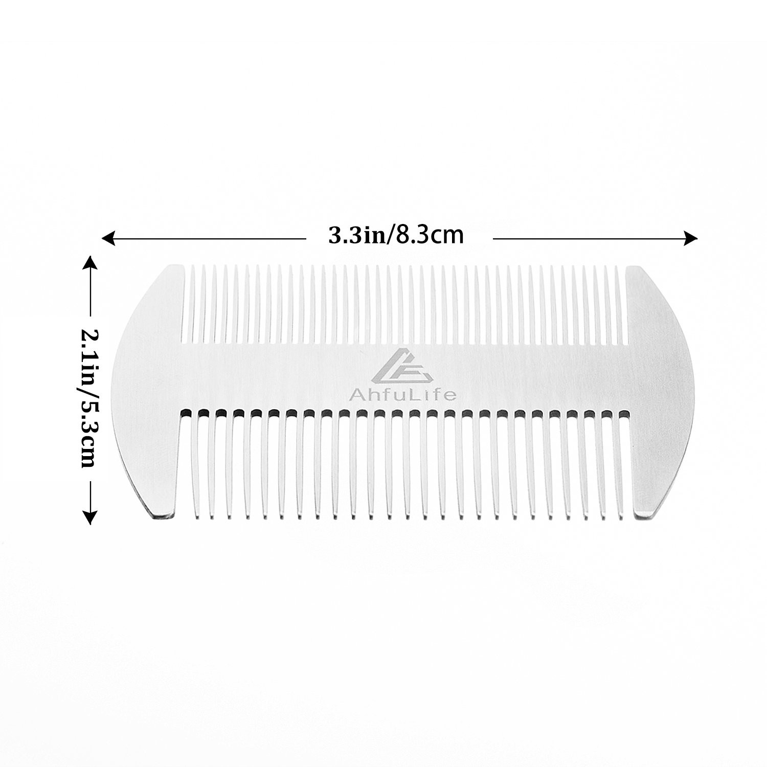 Metal Hair&Beard Comb – EDC Credit Card Size Comb Perfect for Wallet