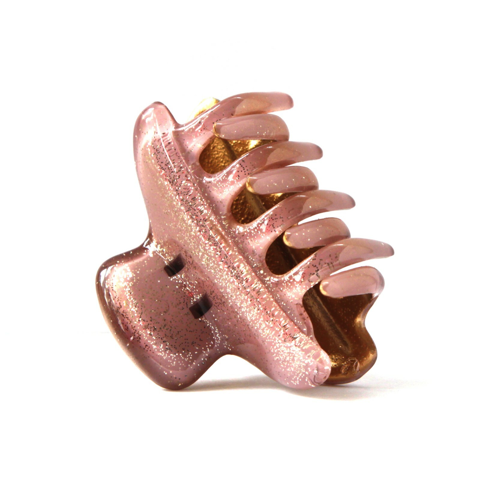 Beautiful Rose Gold Hair Claw Unique Hand Painted Jaw Clip Made In France PN12