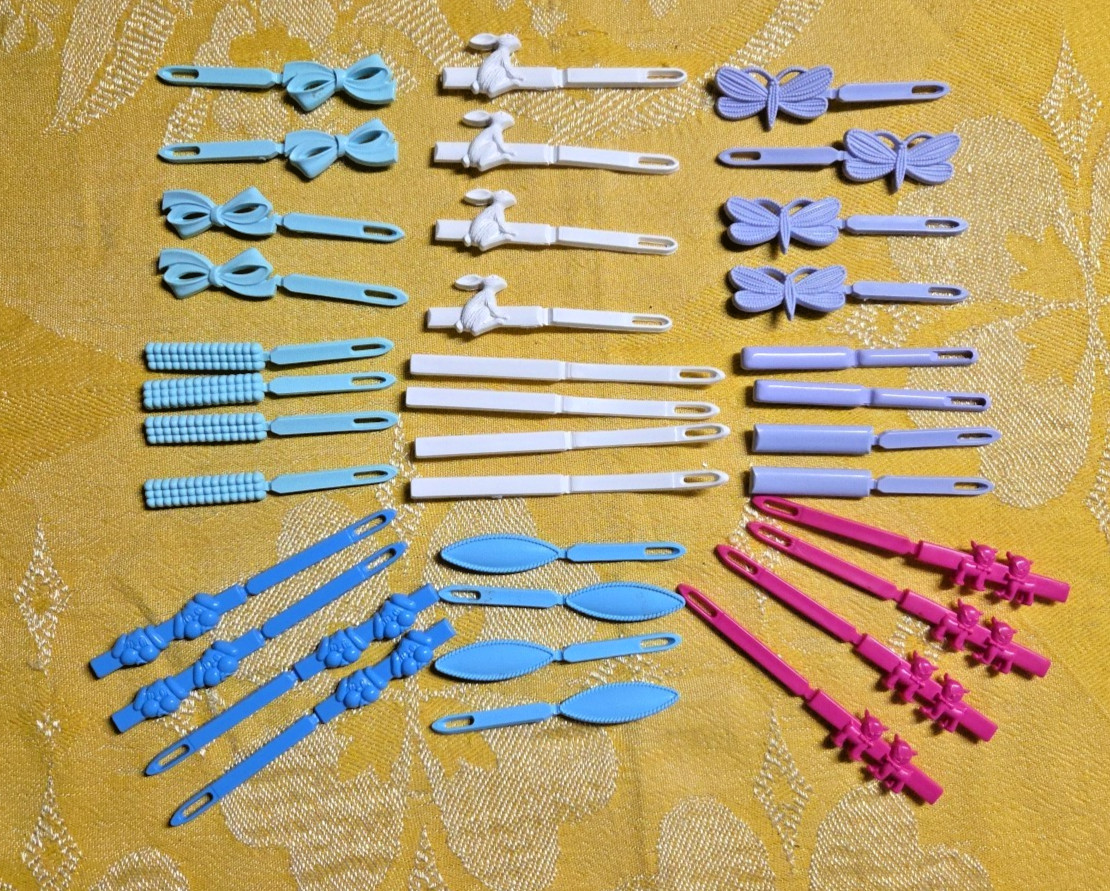 Plastic Barrette Clip Goody USA Variety Snap Tight 36 Pcs Out of Package/Unused