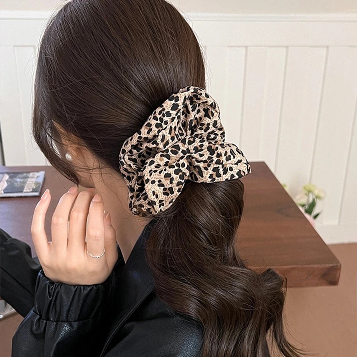2PCs Headband Printed scrunchie Headband High Elasticity Elastic headband