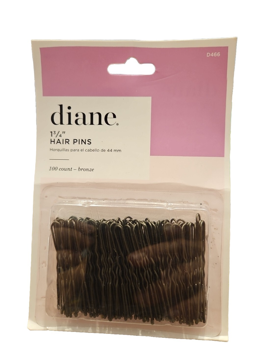 Diane 1 3/4” 44 mm U-shaped Hair Pins Bronze Hair Bob Pins 100 count D466