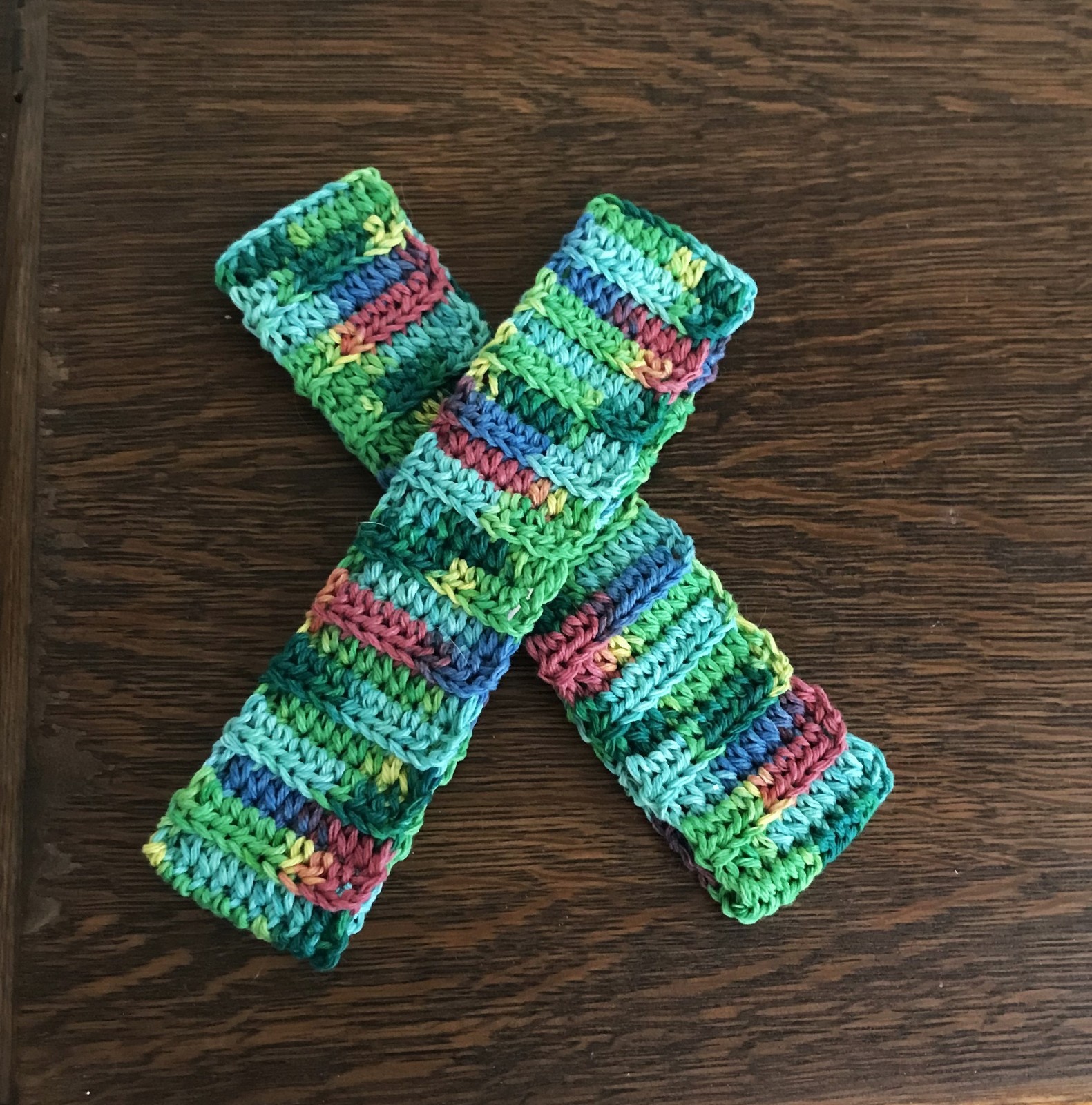 Hand Crochet 100% Cotton Headband Psychedelic