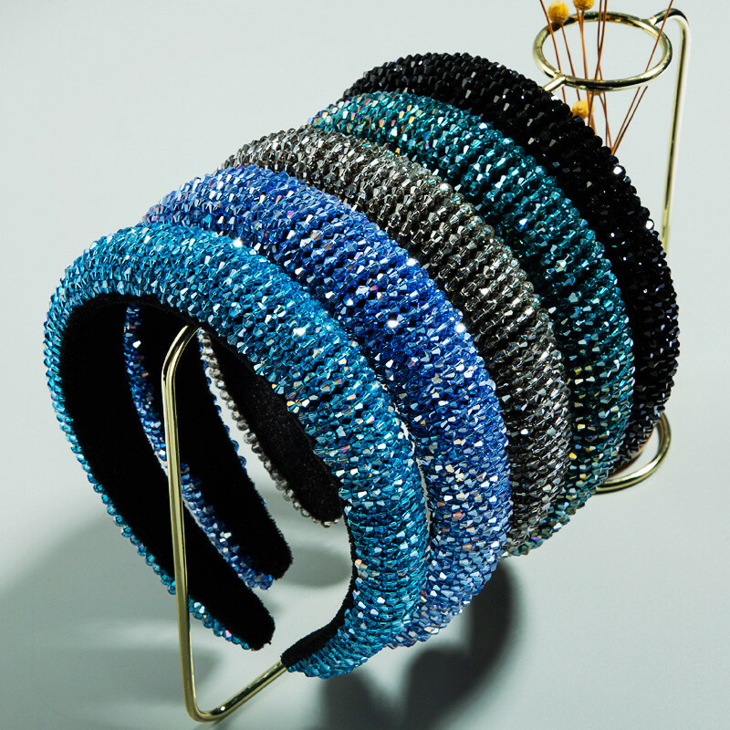 Women’s Luxury Glitter Headband – Shiny Hair Accessories Crystal Rhinestone