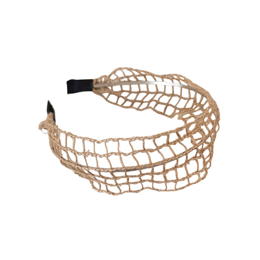 2PACK Straw Wide-Brimmed Braided Headband Hair Band Hand-Woven Linen Hair Hoop