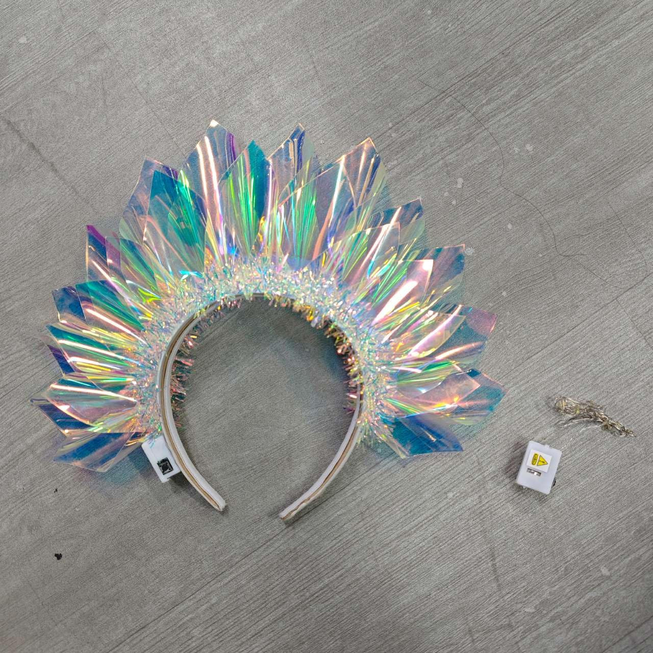 Light up Crown Led Headband Glow Birthday Headpiece Rave Costume Hair