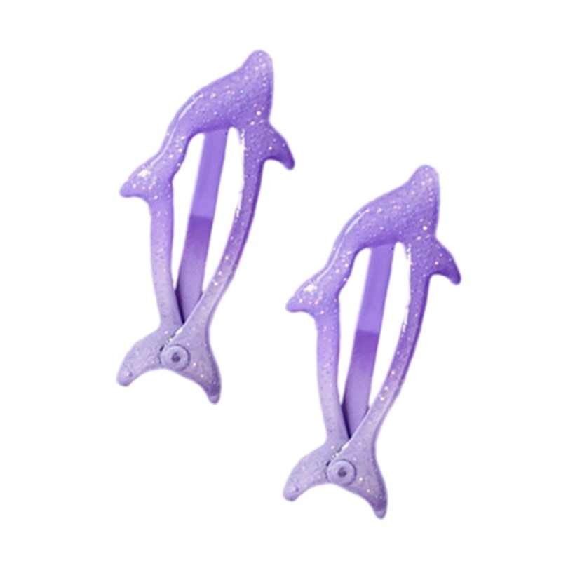 1 Pair Cute Dolphin Hairpin Hair Clip Side Hair Clip Hairgrip for Girl Children