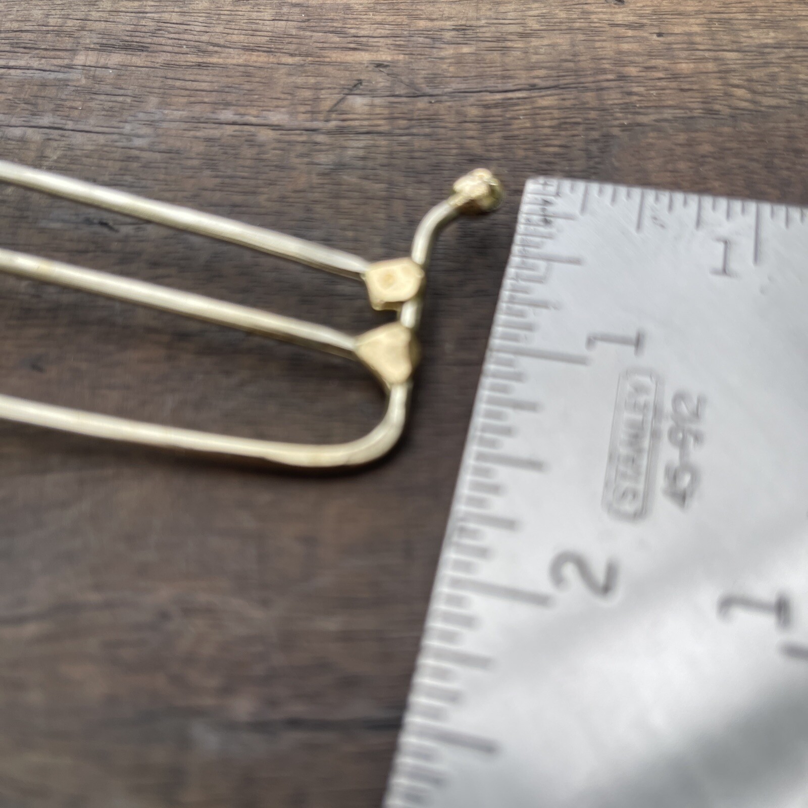 Abstract Modern Metal Hair Stick Artist Made Original