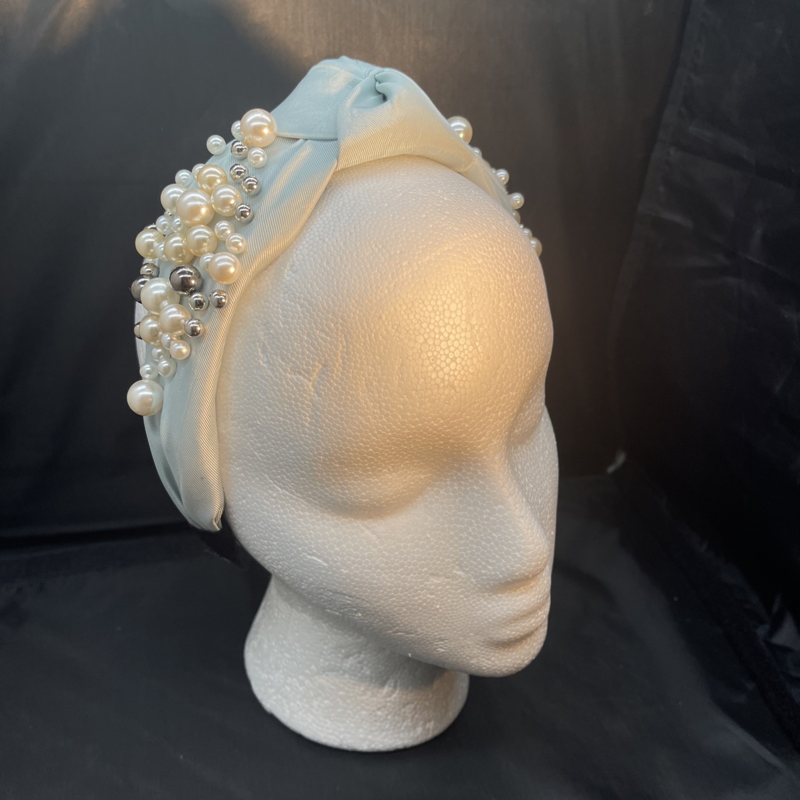 Pearl Headband Women’s pearl Knotted Beaded Jeweled Comfort