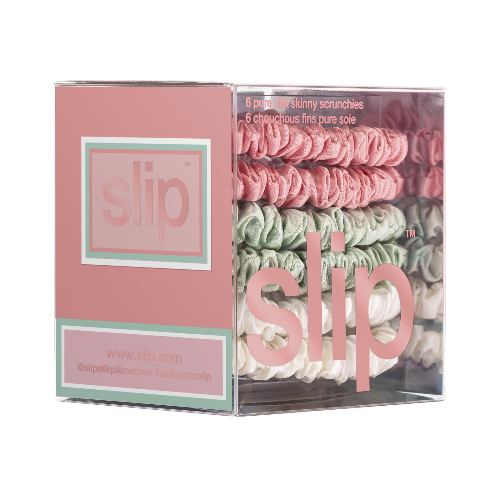 Silk Scrunchies Set of 6 – 100% 22 Momme Mulberry Hair-Friendly – Gentle on Hair